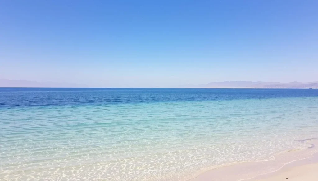 Image of a serene Dead Sea beach