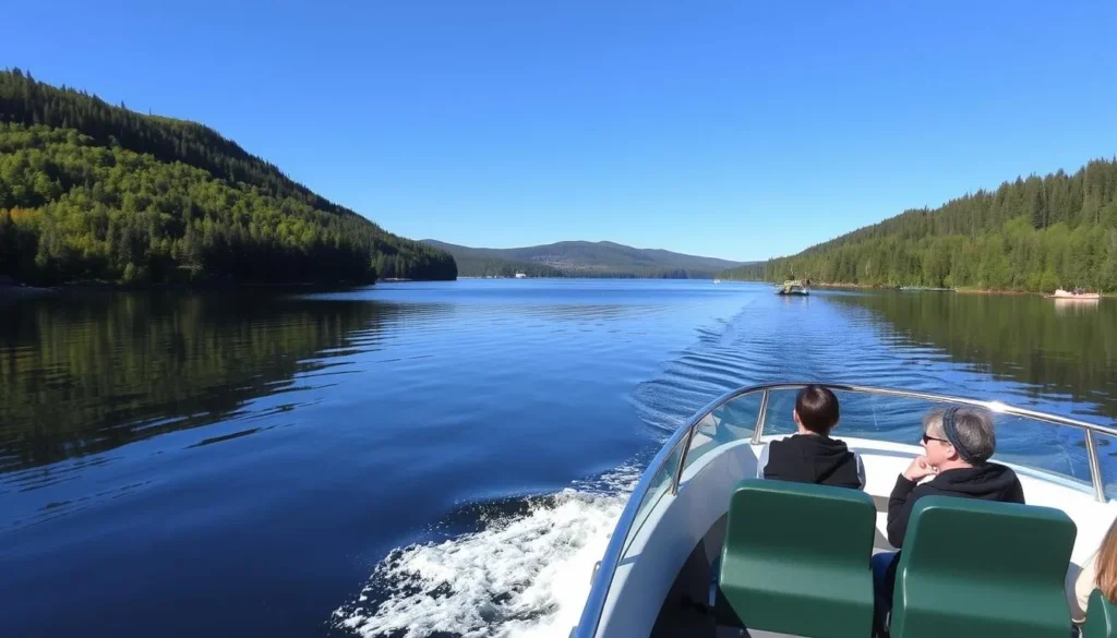 Image of a serene Lake Saimaa cruise
