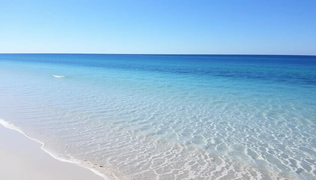 Image of a serene beach on Gotska Sandon Island with clear waters and sandy shoreline