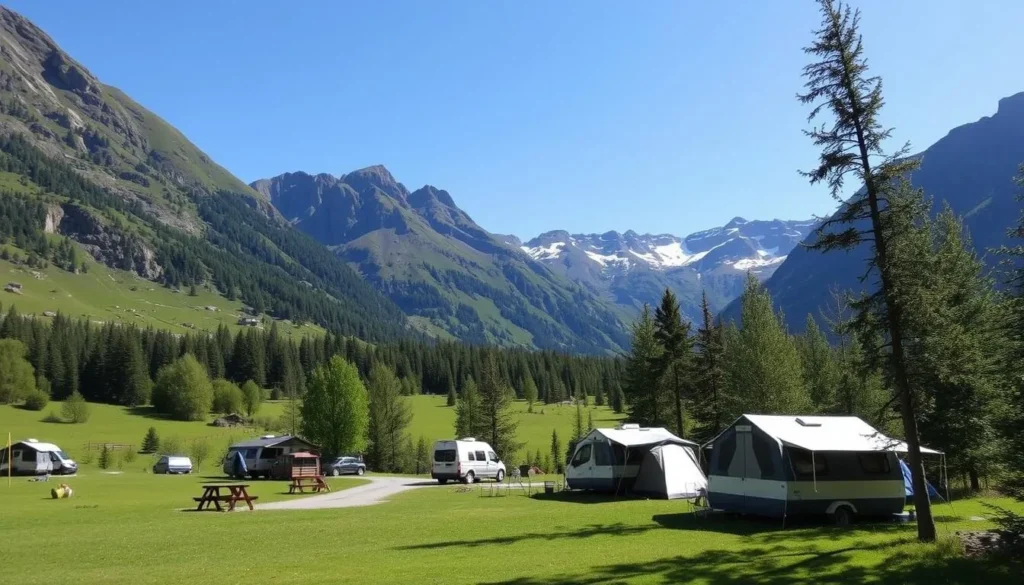 Image of a serene camping site within Setesdal-Ryfylkeheiane National Park