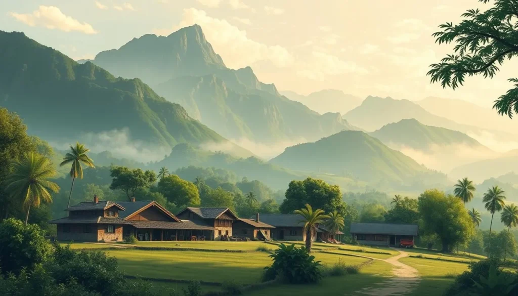 Image of a serene village near Mochima National Park