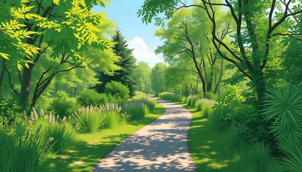 Image of a serene walking trail in Barnet's greenspaces