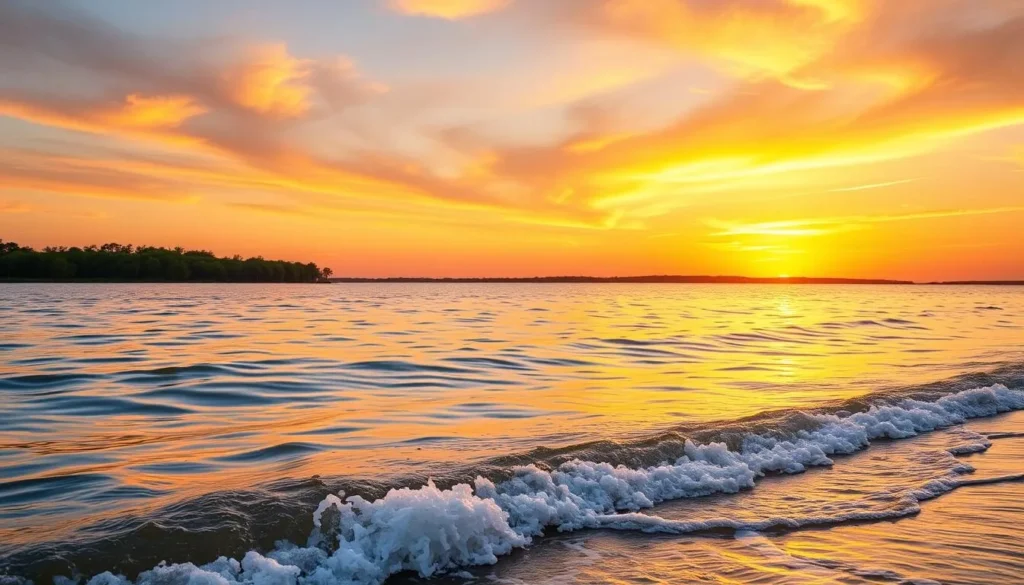 Image of a serene waterfront scene in Brunswick County