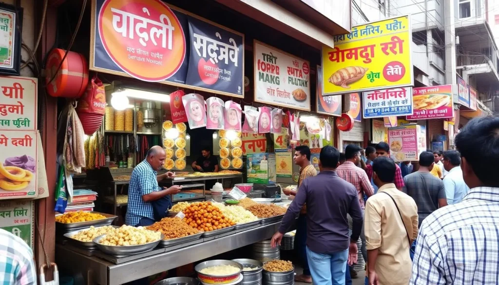 Image of a street food stall in Durgapur serving local snacks