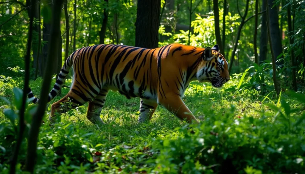Image of a tiger in Pilibhit Tiger Reserve