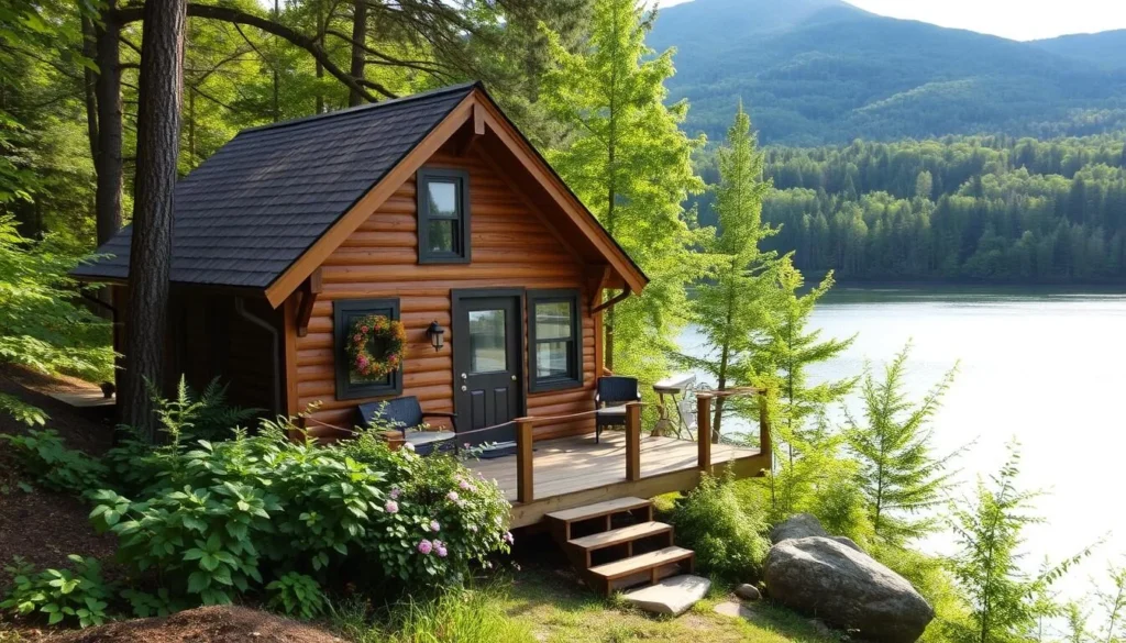 Image of a tiny home in the Adirondacks