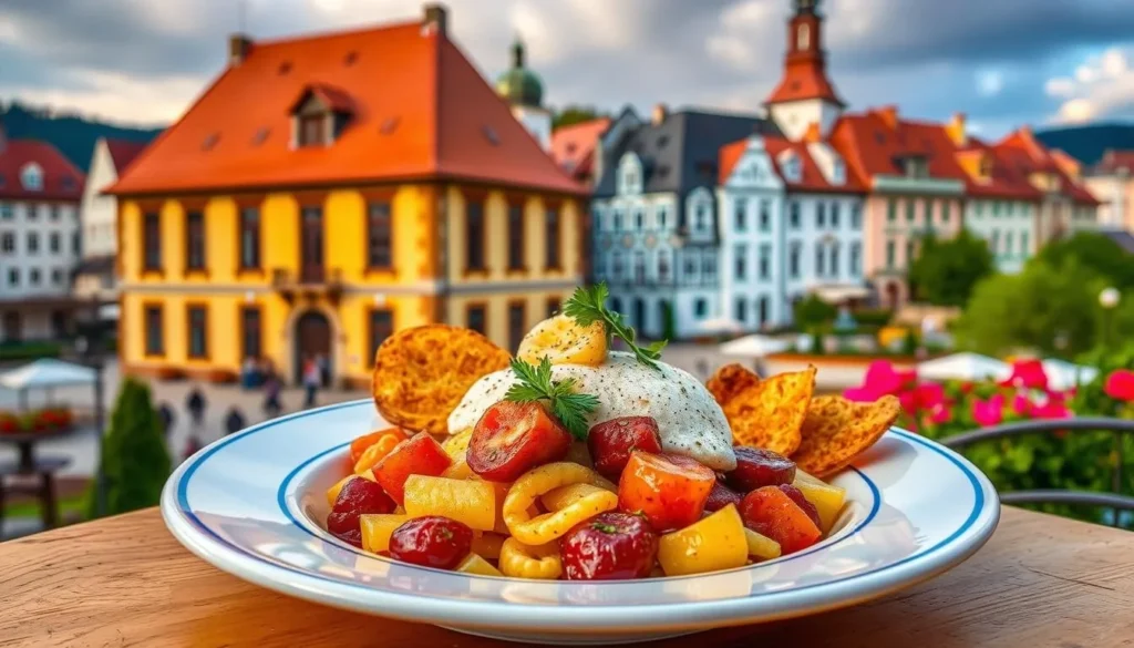 Image of a traditional Czech dish in Marianske Lazne