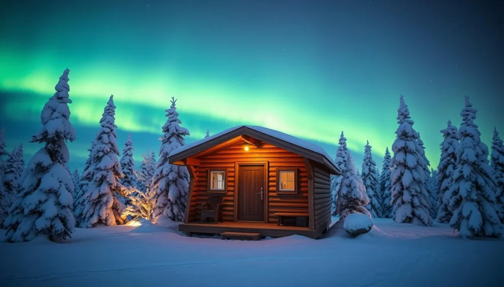 Image of a traditional Finnish sauna in Lapland