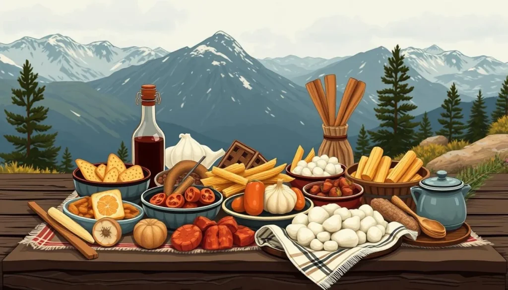 Image of a traditional Norwegian mountain meal