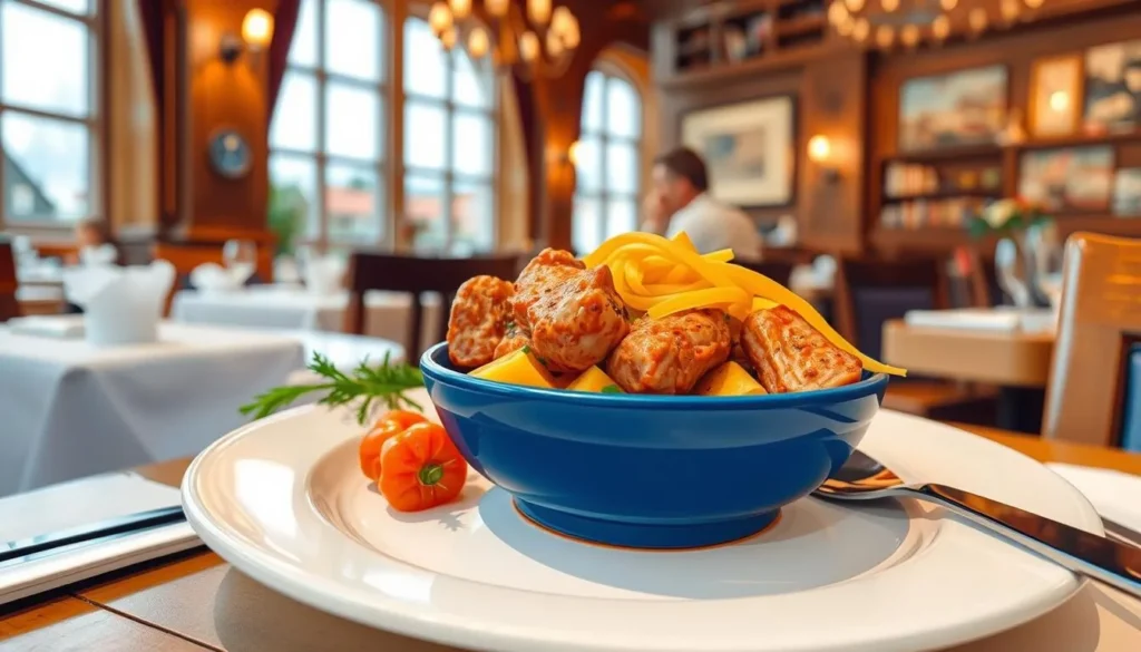 Image of a traditional Swedish dish in a Kalmar restaurant