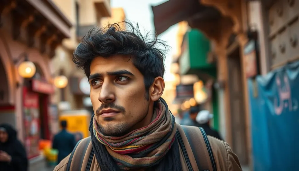 Image of a traveler in Sanaa, Yemen, being mindful of their surroundings