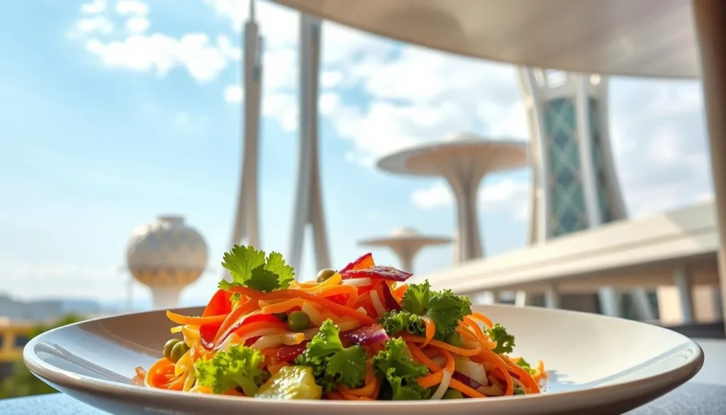 Image of a vegetarian Japanese dish in Brasilia