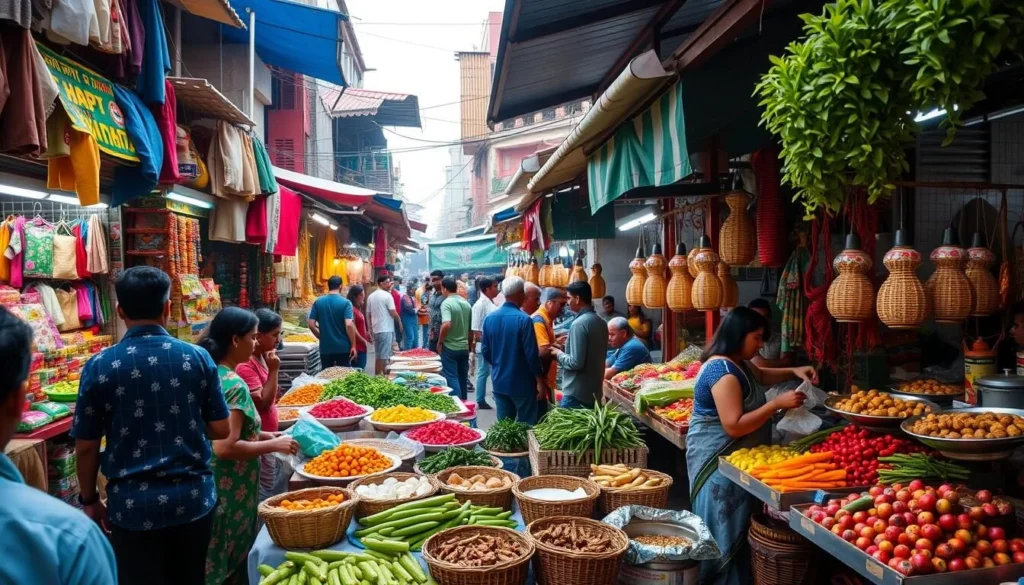 Image of a vibrant local market in Howrah