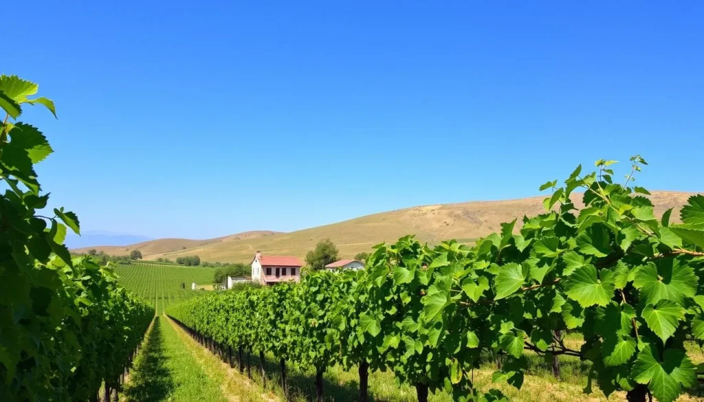 Image of a vineyard in Israel