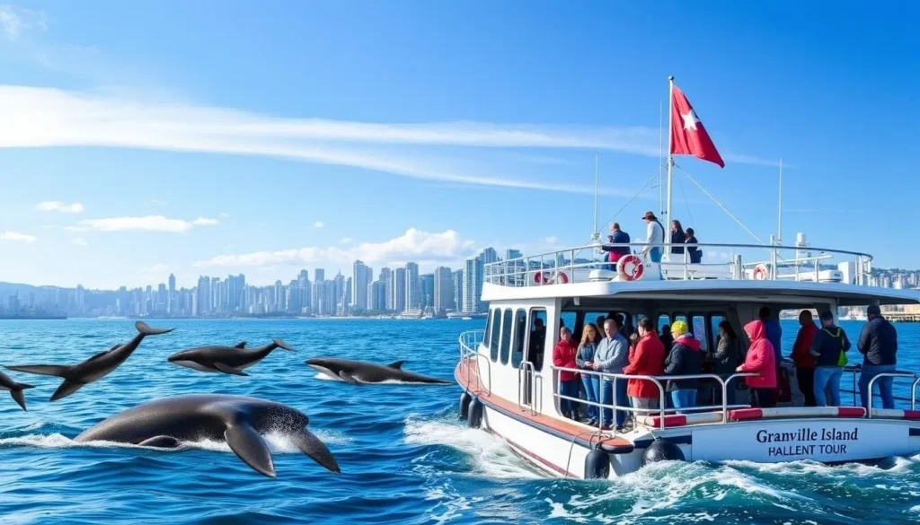 Image of a whale watching tour departing from Granville Island