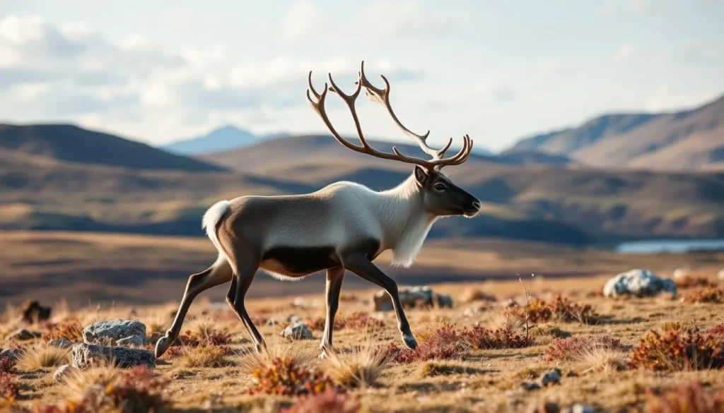 Image of a wild reindeer in Rondane National Park
