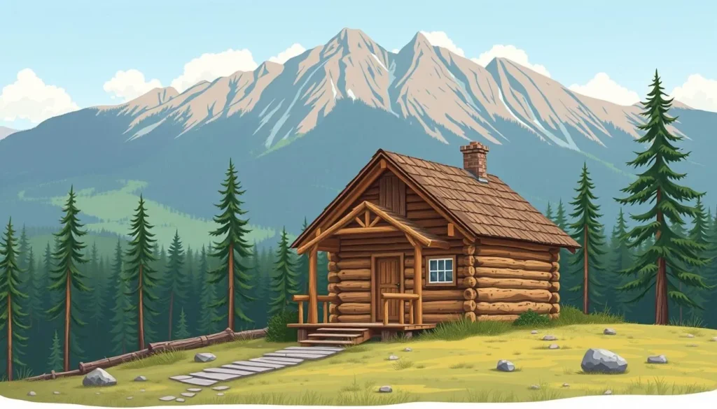 Image of a wilderness hut in Urho Kekkonen National Park