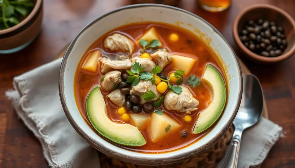 Image of ajiaco, a traditional Boyacense soup