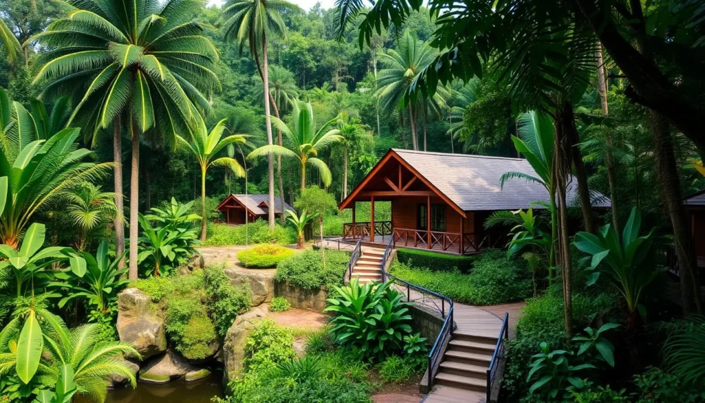 Image of an Amazon jungle lodge in Puerto Maldonado