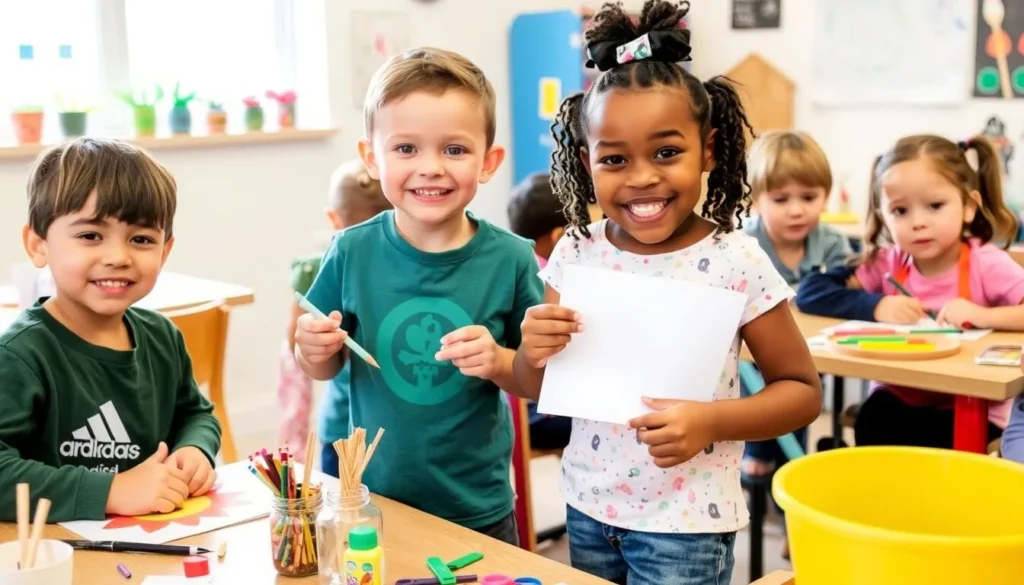 Image of children engaging in creative activities at Crackpots studio