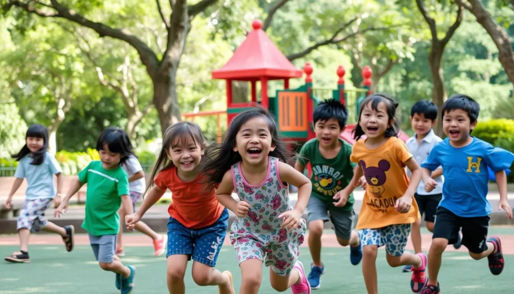 Image of children playing at Parque Roosevelt Image of children playing at Parque Roosevelt
