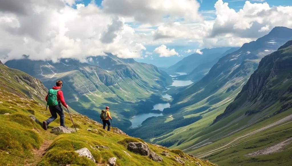 Image of hikers on the Jotunheimen Haute Route