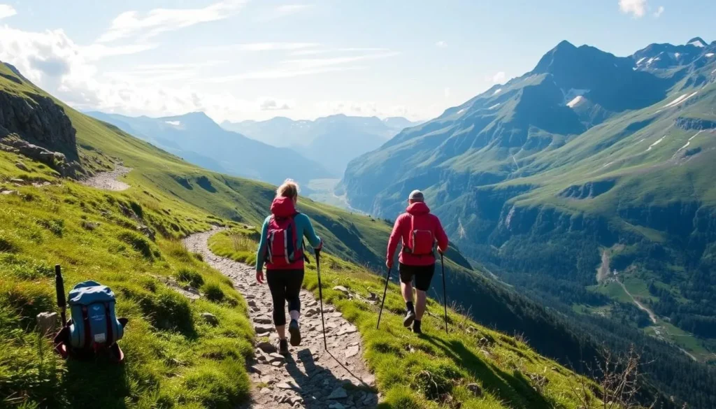 Image of hikers on the Trollheimen SignaTUR route
