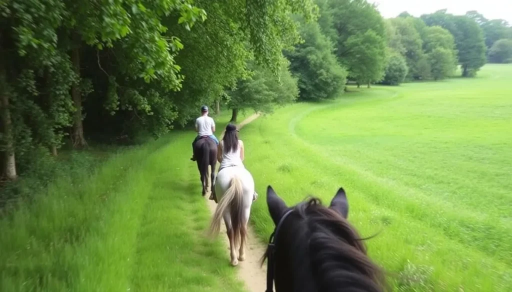 Image of horseback riding on Wimbledon Common