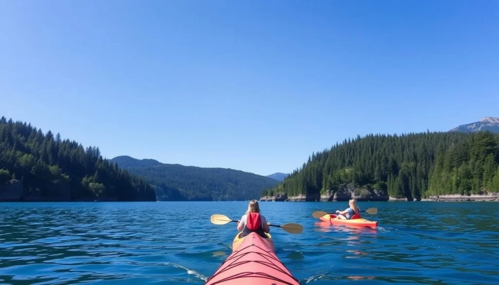 Image of kayaking on the Salish Sea