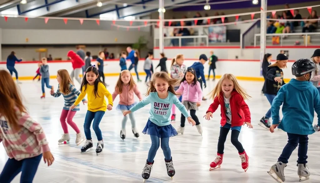 Image of kids having fun at Deleta Skate Rink