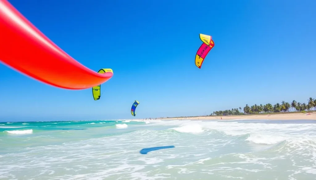 Image of kitesurfing in Aracaju