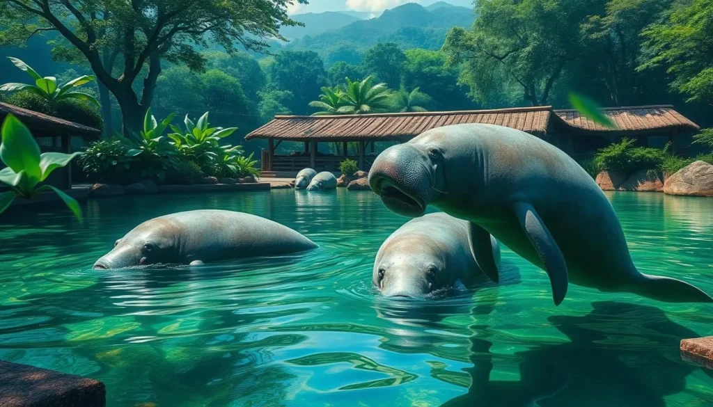 Image of manatees at the Amazon Rescue Center