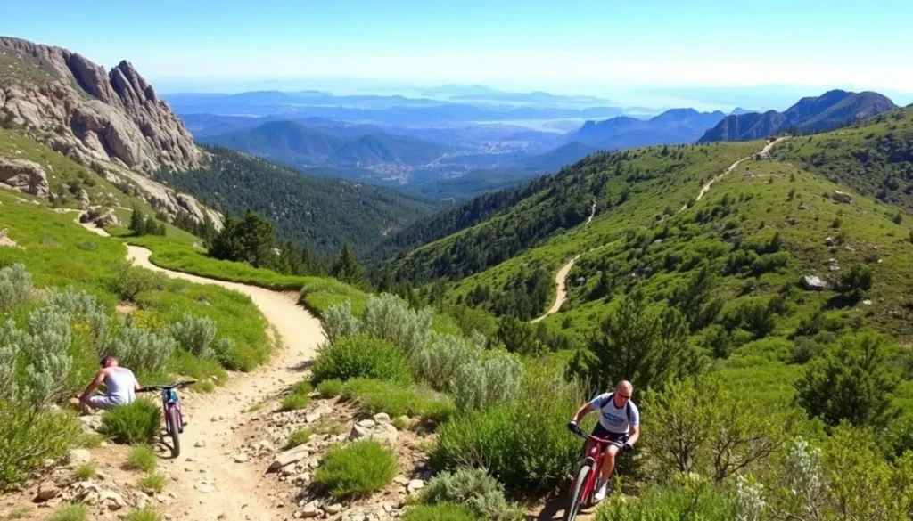 Image of mountain biking trails at Echo Mountain