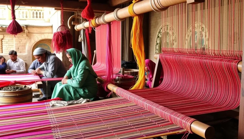 Image of silk weaving in Sualkuchi