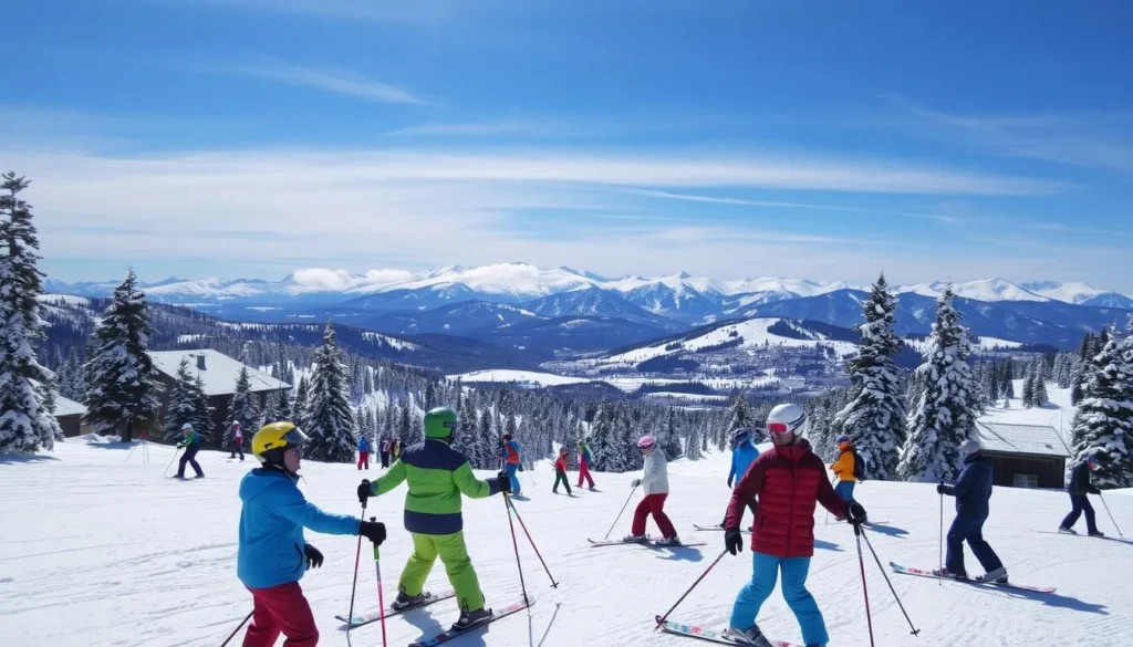 Image of skiers at Abali or Dizin Ski Resort