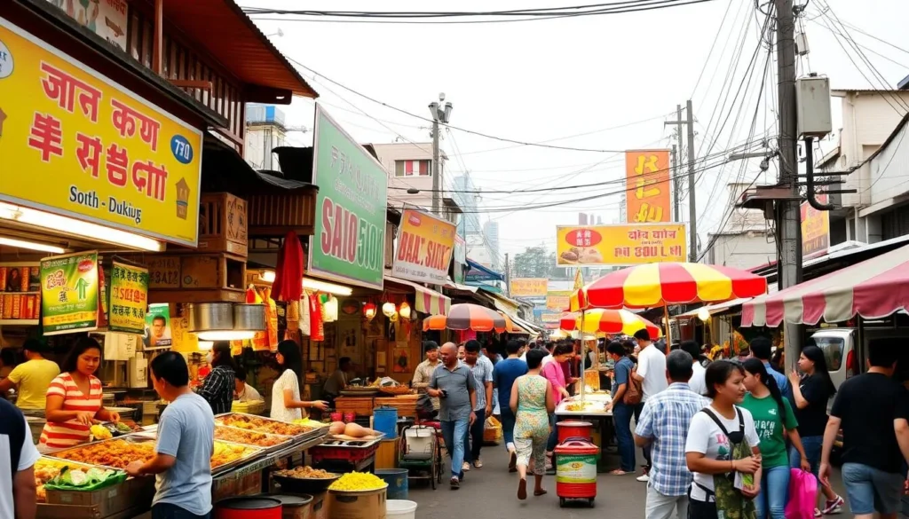 Image of street food vendors in South Dumdum