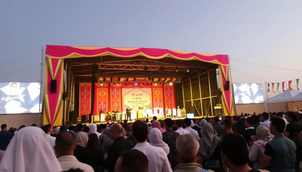 Image of the Al Qurain Cultural Festival main stage