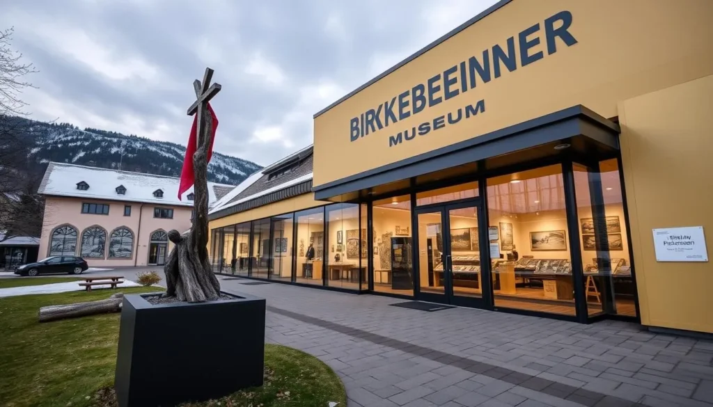 Image of the Birkebeiner Museum in Lillehammer, Norway, showcasing its exterior or a notable exhibit.