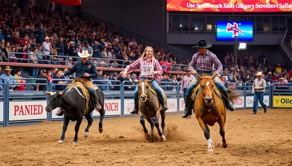 Image of the Calgary Stampede rodeo event