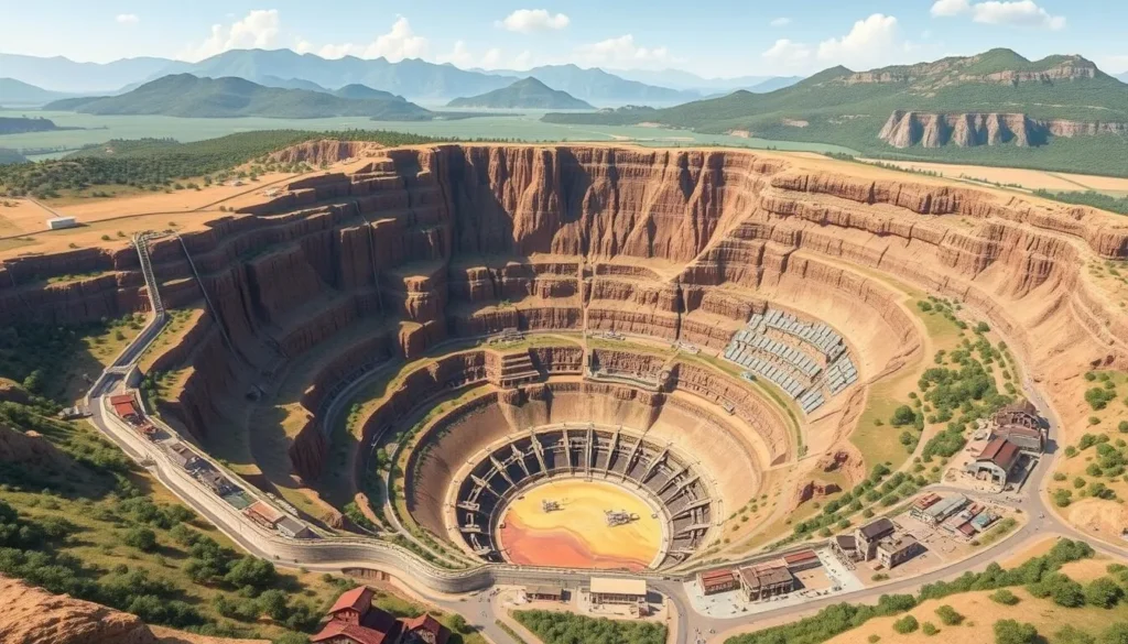 Image of the Falun Copper Mine's Great Pit