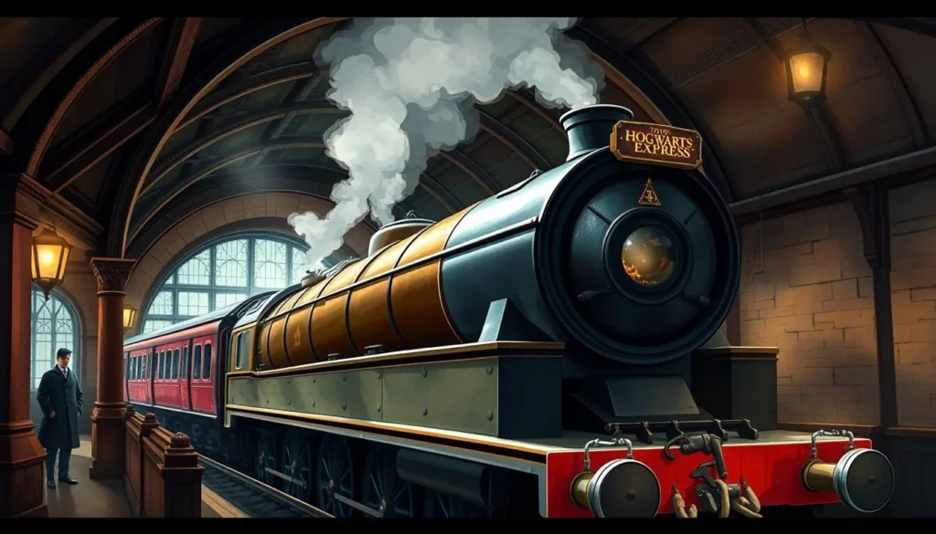Image of the Hogwarts Express at the Harry Potter Studio Tour