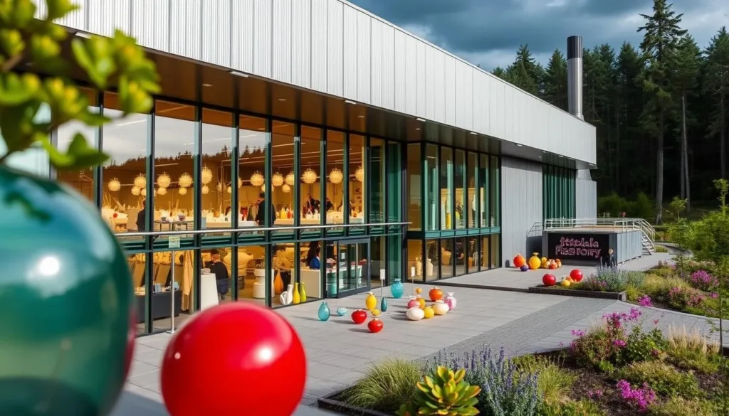 Image of the Iittala Glass Factory exterior