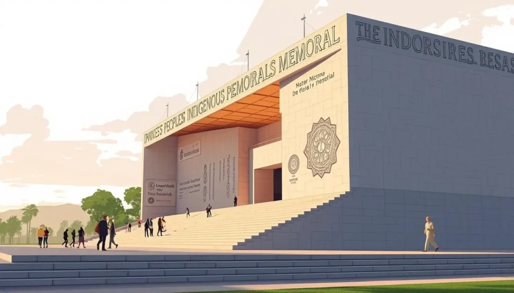 Image of the Indigenous Peoples Memorial in Brasilia, showcasing its unique architecture and cultural significance.