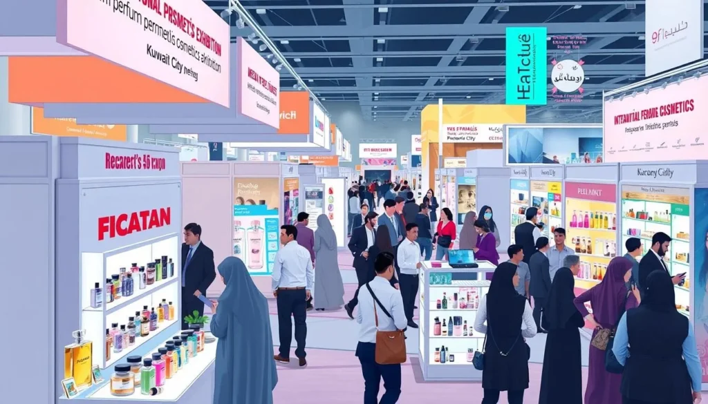 Image of the International Perfume and Cosmetics Exhibition in Kuwait City
