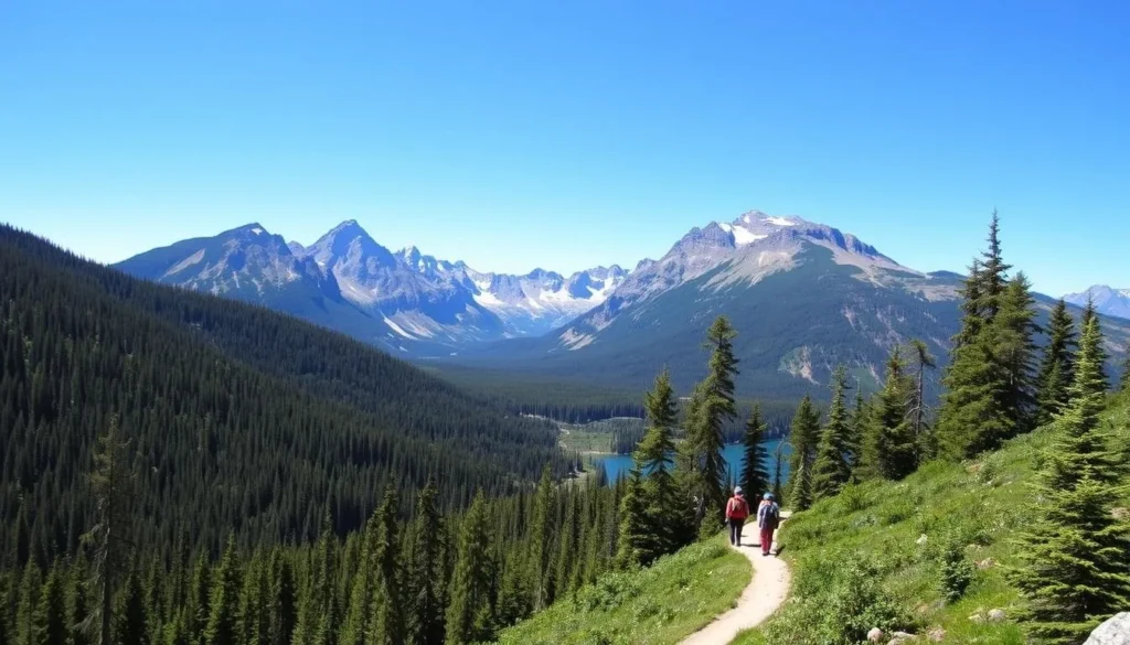 Image of the Lake Agnes Tea House trail in Banff