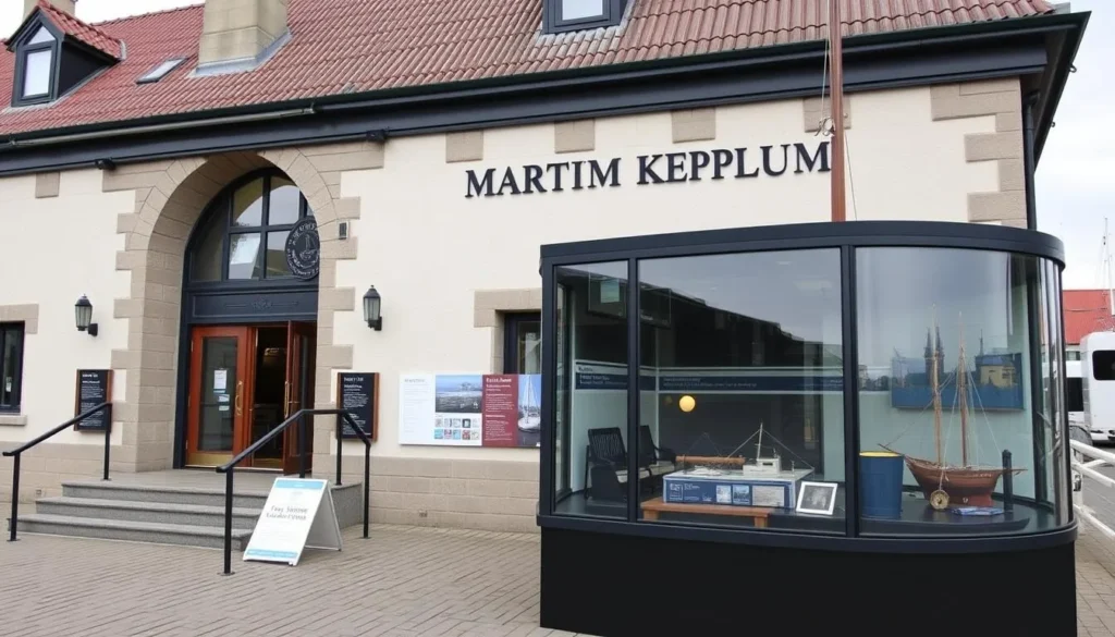 Image of the Larvik Maritime Museum's exterior or a notable exhibit