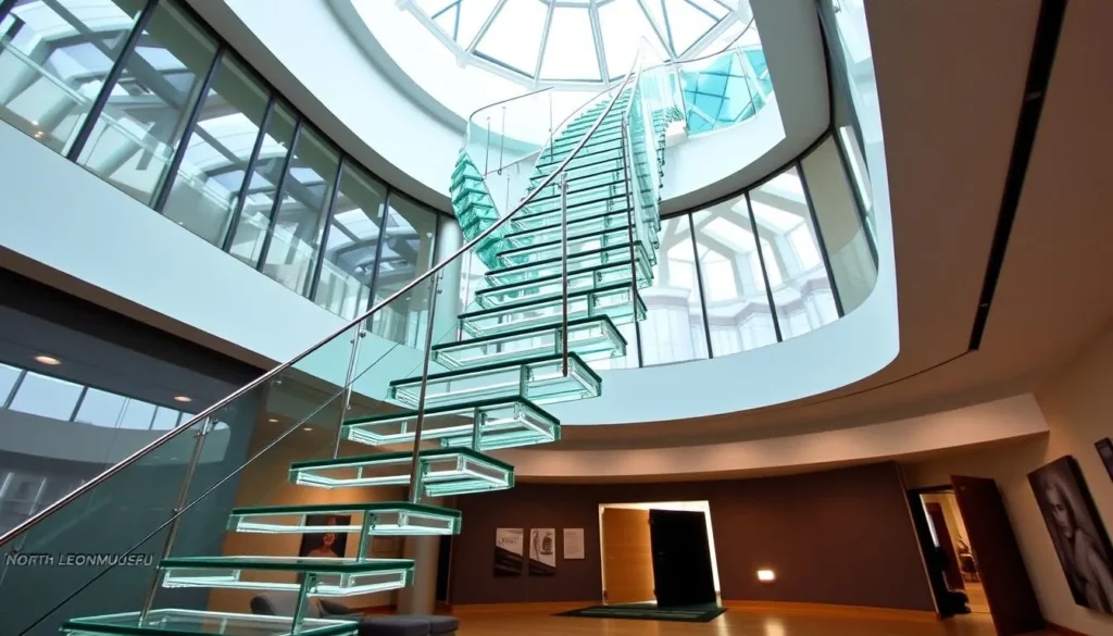 Image of the North Bohemian Museum's glass ladder