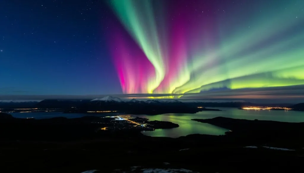 Image of the Northern Lights over Bodo, Norway