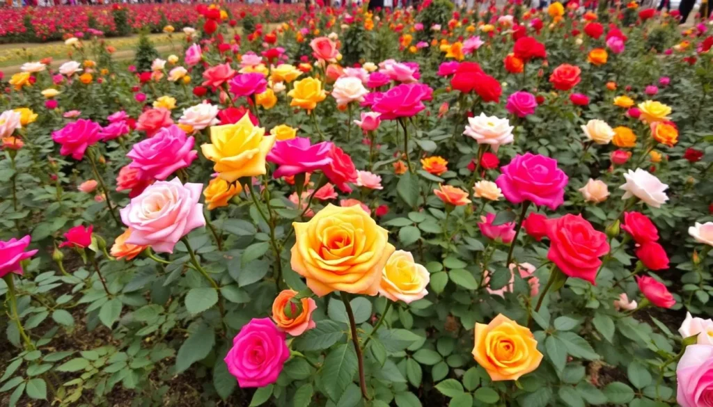 Image of the Rose Garden during the Chandigarh Rose Festival