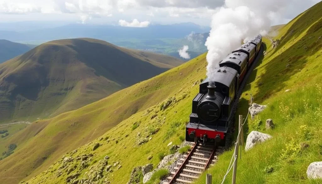 Image of the Snowdon Mountain Railway in action